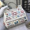 Dolce & Gabban Leather Print. Can be carried by strap or as a bag. Every time it is presented, there are always endless surprises of luxury.-25cm
