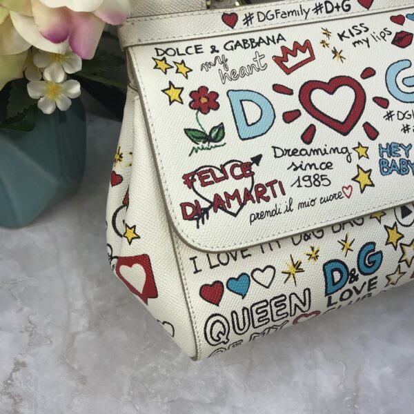 Dolce & Gabban Leather Print. Can be carried by strap or as a bag. Every time it is presented, there are always endless surprises of luxury.-25cm