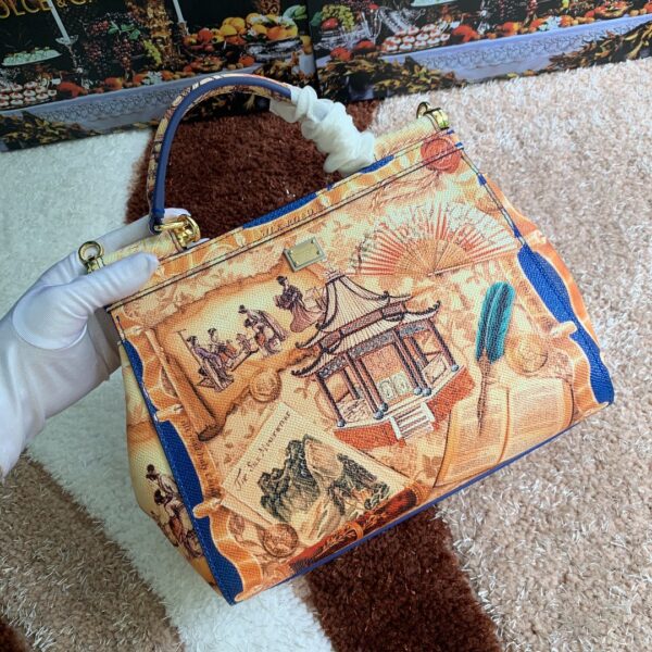 Dolce & Gabban Leather Print. Can be carried by strap or as a bag. Every time it is presented, there are always endless surprises of luxury.-25cm