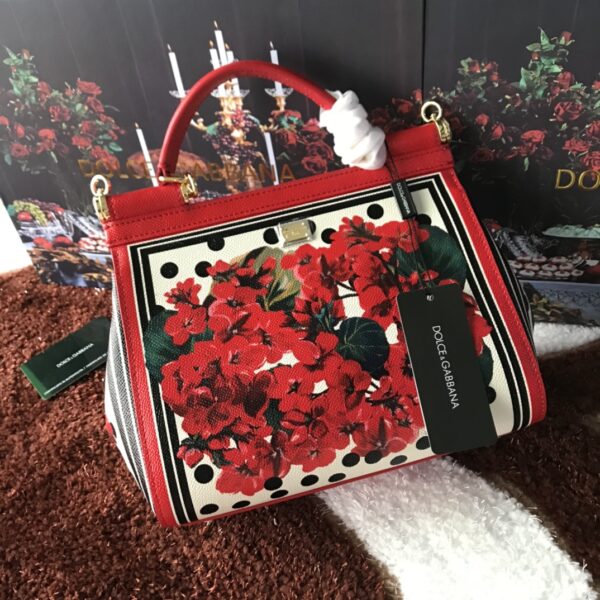 Dolce & Gabban Leather Print. Can be carried by strap or as a bag. Every time it is presented, there are always endless surprises of luxury.-25cm
