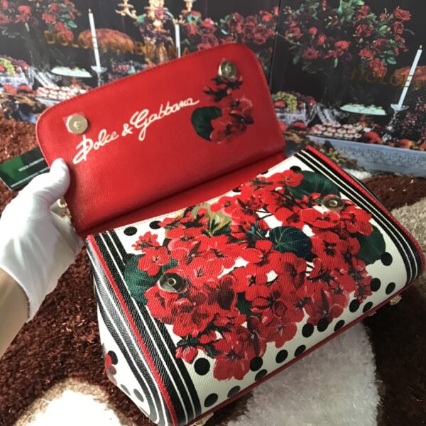 Dolce & Gabban Leather Print. Can be carried by strap or as a bag. Every time it is presented, there are always endless surprises of luxury.-25cm