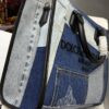 Dolce & Gabbana Chain Shoulder Bag in Denim Fabric-blue-31cm