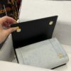 Dolce & Gabbana Chain Shoulder Bag in Denim Fabric-white-23cm with original logo box