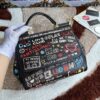 Dolce & Gabban Leather Print. Can be carried by strap or as a bag. Every time it is presented, there are always endless surprises of luxury.-25cm