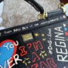 Dolce & Gabban Leather Print. Can be carried by strap or as a bag. Every time it is presented, there are always endless surprises of luxury.-25cm