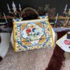 Dolce & Gabban Leather Print. Can be carried by strap or as a bag. Every time it is presented, there are always endless surprises of luxury.-25cm