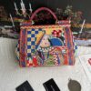 Dolce & Gabban Leather Print. Can be carried by strap or as a bag. Every time it is presented, there are always endless surprises of luxury.-25cm