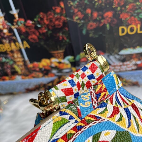 Dolce & Gabban Leather Print. Can be carried by strap or as a bag. Every time it is presented, there are always endless surprises of luxury.-25cm