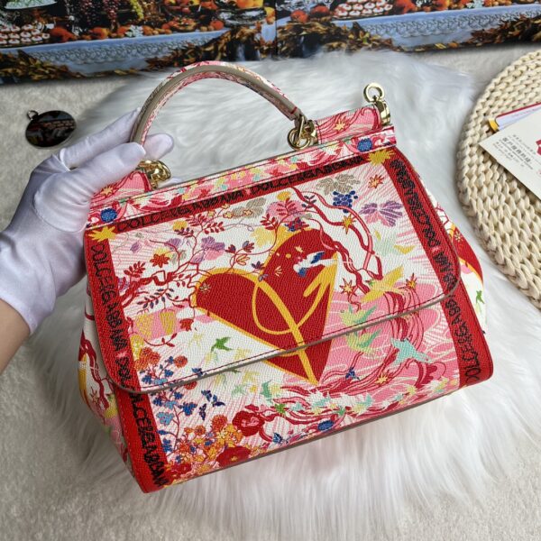 Dolce & Gabban Leather Print. Can be carried by strap or as a bag. Every time it is presented, there are always endless surprises of luxury.-25cm