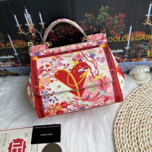 Dolce & Gabban Leather Print. Can be carried by strap or as a bag. Every time it is presented, there are always endless surprises of luxury.-25cm