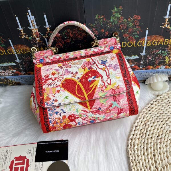 Dolce & Gabban Leather Print. Can be carried by strap or as a bag. Every time it is presented, there are always endless surprises of luxury.-25cm