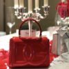 Dolce & Gabban Leather bag-Red-14cm  free shipping