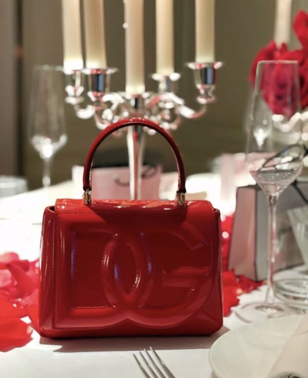 Dolce & Gabban Leather bag-Red-14cm  free shipping