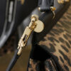 Dolce & Gabban Leather Leopard Print Women's Bag-18cm with original box free shipping