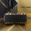 Dolce & Gabban Leather Leopard Print Women's Bag-20cm with original box free shipping