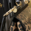 Dolce & Gabban Leather Leopard Print Women's Bag-20cm with original box free shipping