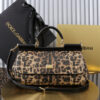 Dolce & Gabban Leather Leopard Print Women's Bag-29cm with original box free shipping