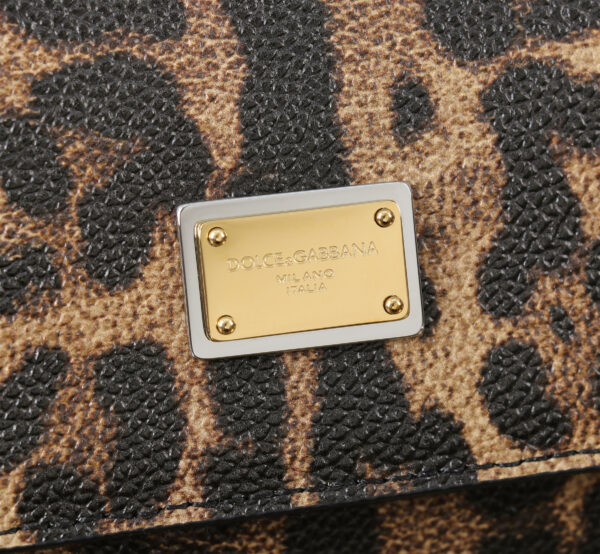 Dolce & Gabban Leather Leopard Print Women's Bag-29cm with original box free shipping