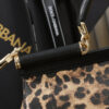 Dolce & Gabban Leather Leopard Print Women's Bag-29cm with original box free shipping