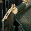 Dolce & Gabban Lizard Pattern Sicilian Women's Bag-Green-25cm with original box free shipping