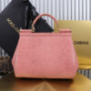 Dolce & Gabban Lizard Pattern Sicilian Women's Bag-Pink-25cm with original box free shipping