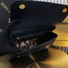 Dolce & Gabban Lizard Pattern Sicilian Women's Bag-Blue-25cm with original box free shipping