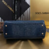 Dolce & Gabban Lizard Pattern Sicilian Women's Bag-Blue-25cm with original box free shipping