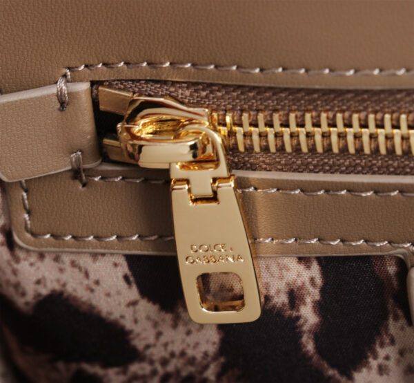 Dolce & Gabban Lizard Pattern Sicilian Women's Bag-White-25cm with original box free shipping