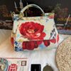 Dolce & Gabban Leather Print. Can be carried by strap or as a bag. Every time it is presented, there are always endless surprises of luxury.-25cm