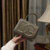 Dolce & Gabban Leather bag-Gray-14cm  free shipping