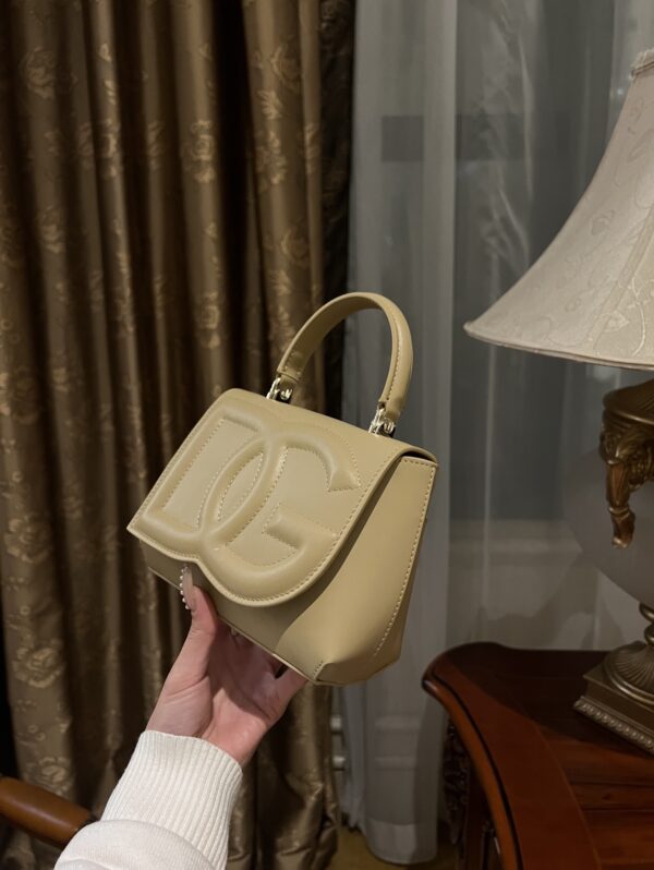 Dolce & Gabban Leather bag-Gray-14cm  free shipping