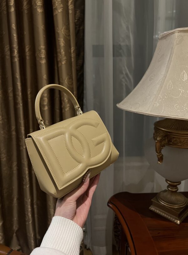 Dolce & Gabban Leather bag-Gray-14cm  free shipping