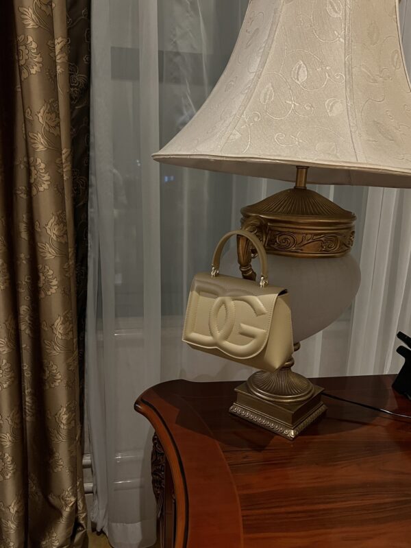 Dolce & Gabban Leather bag-Gray-14cm  free shipping