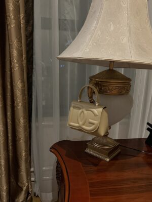 Dolce & Gabban Leather bag-Gray-14cm  free shipping