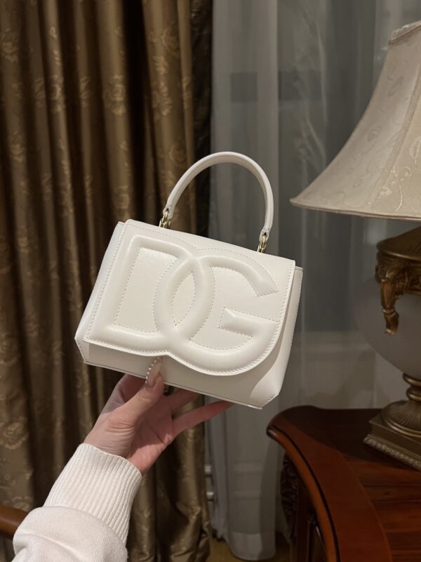 Dolce & Gabban Leather bag-White-14cm  free shipping