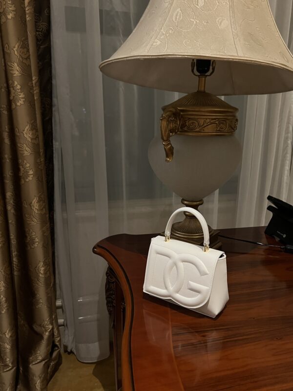 Dolce & Gabban Leather bag-White-14cm  free shipping