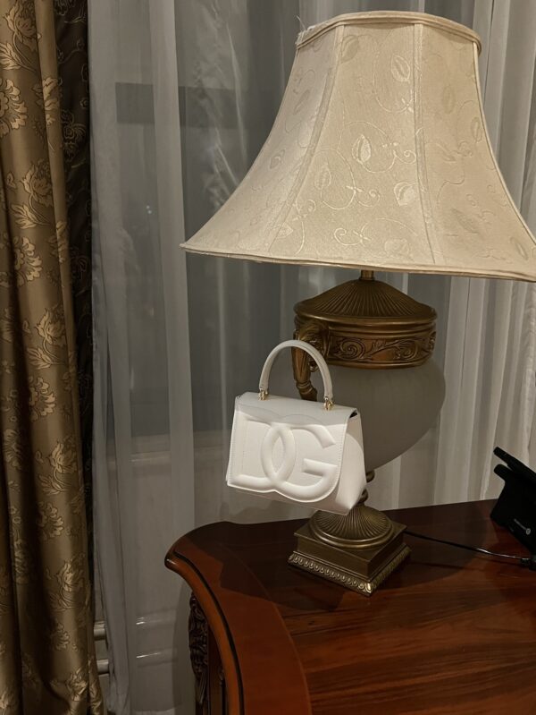 Dolce & Gabban Leather bag-White-14cm  free shipping