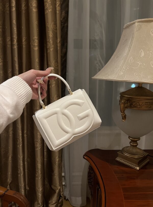 Dolce & Gabban Leather bag-White-14cm  free shipping