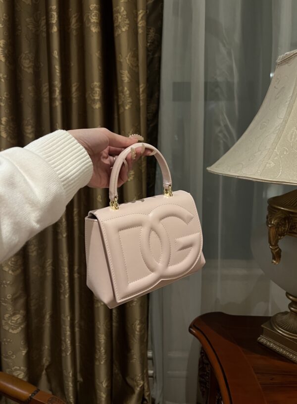 Dolce & Gabban Leather bag-Pink-14cm  free shipping