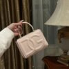 Dolce & Gabban Leather bag-Pink-14cm  free shipping