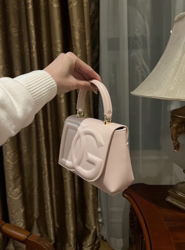 Dolce & Gabban Leather bag-Pink-14cm  free shipping