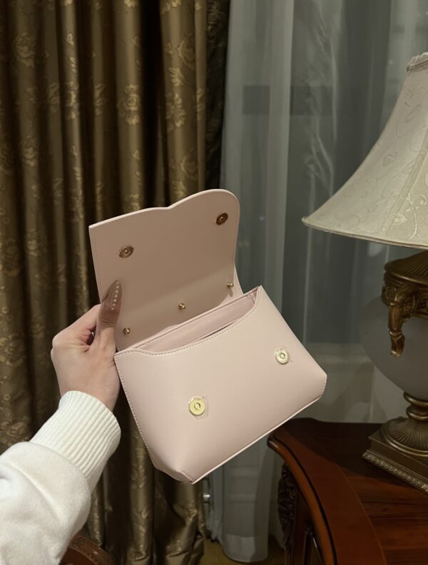 Dolce & Gabban Leather bag-Pink-14cm  free shipping