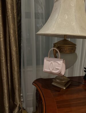 Dolce & Gabban Leather bag-Pink-14cm  free shipping