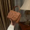 Dolce & Gabban Leather bag-Yellow-14cm  free shipping