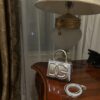 Dolce & Gabban Leather bag-Silver-14cm  free shipping