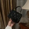 Dolce & Gabban Leather bag-Black-14cm  free shipping