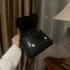 Dolce & Gabban Leather bag-Black-14cm  free shipping