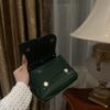 Dolce & Gabban Leather bag-Green-14cm  free shipping