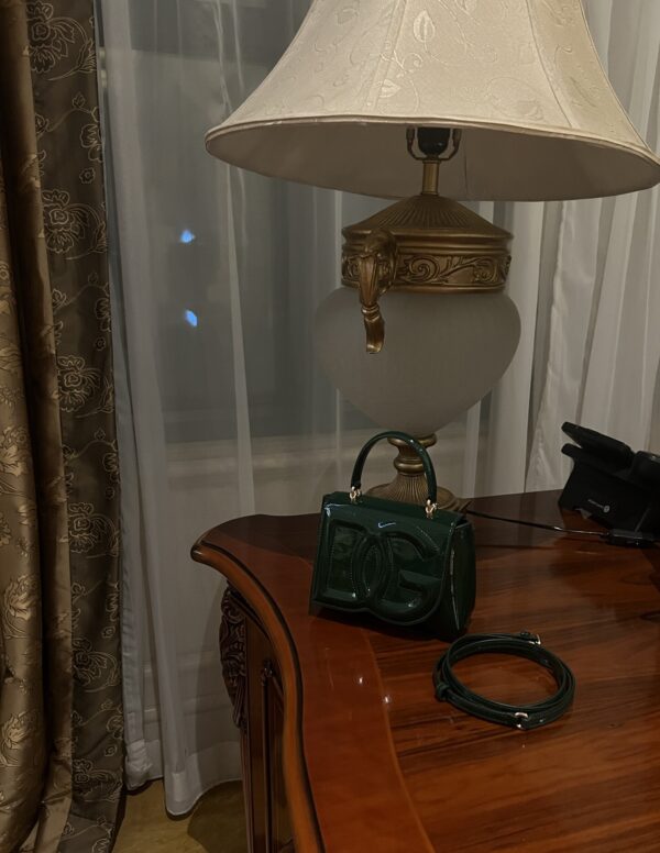 Dolce & Gabban Leather bag-Green-14cm  free shipping