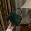 Dolce & Gabban Leather bag-Green-14cm  free shipping